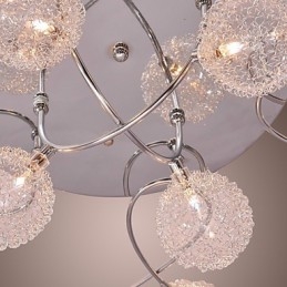 G4 Iron Flush Mount Light Med Aluminiumskärmar