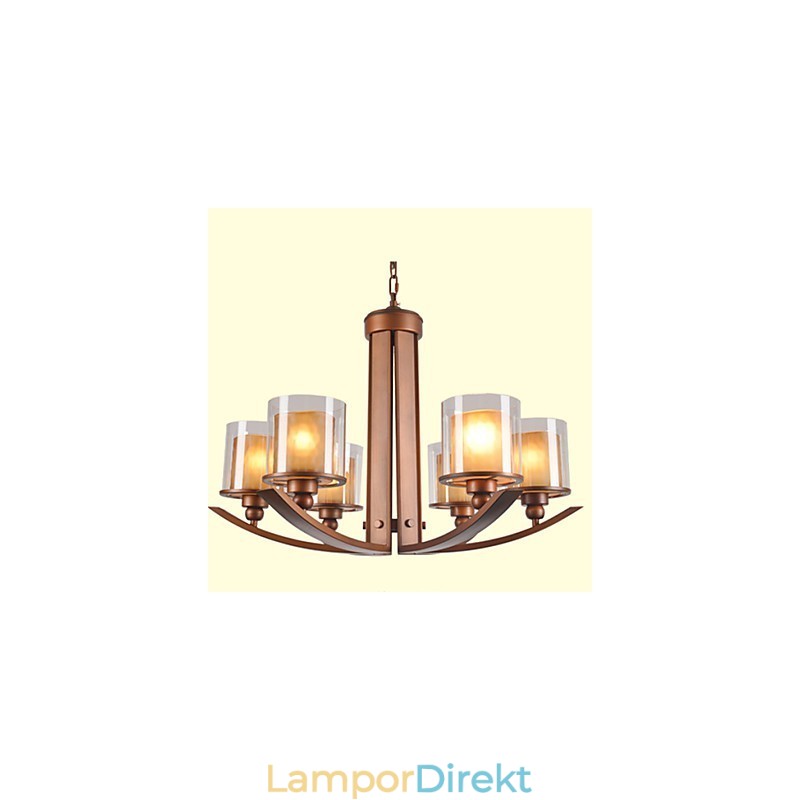 Traditionell Klassisk Retro Mini Stil Målning Metall Ljuskrona