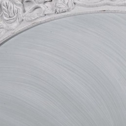 White Flush Mount Light Glas Resin Carving European Classic