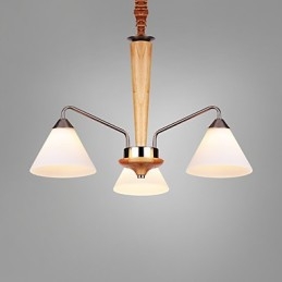 Vintage Mini Style Målning Trä Bambu Flush Mount