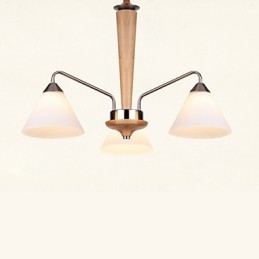 Vintage Mini Style Målning Trä Bambu Flush Mount