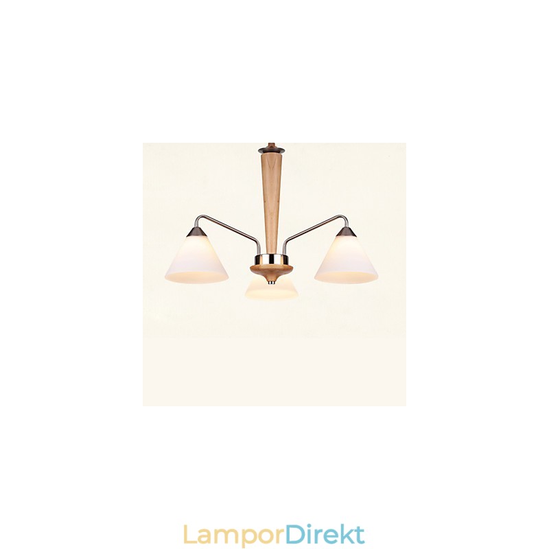 Vintage Mini Style Målning Trä Bambu Flush Mount