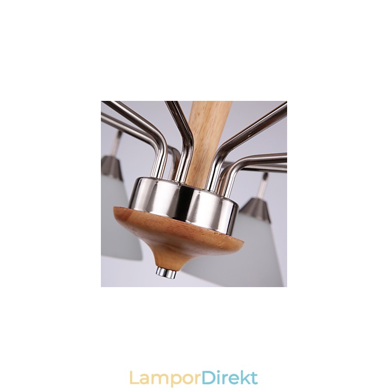 Vintage Mini Style Målning Trä Bambu Flush Mount