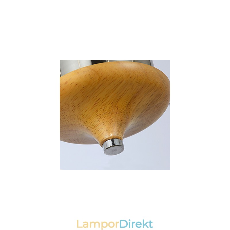 Vintage Mini Style Målning Trä Bambu Flush Mount