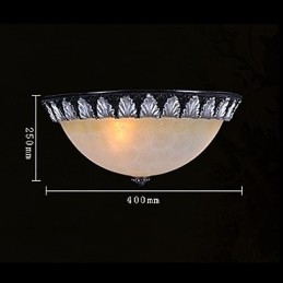 Flush Mount Ljusmönster Glas Resin Silver Carving European Classic