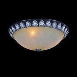 Flush Mount Ljusmönster Glas Resin Silver Carving European Classic