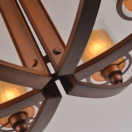 Traditionell Klassisk Retro Mini Stil Målning Metall Ljuskrona