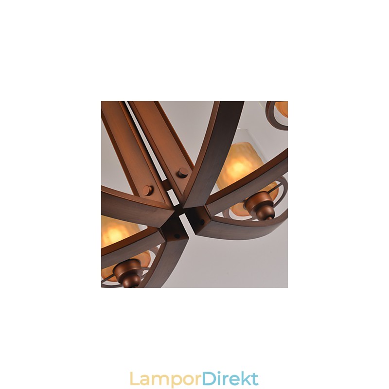 Traditionell Klassisk Retro Mini Stil Målning Metall Ljuskrona