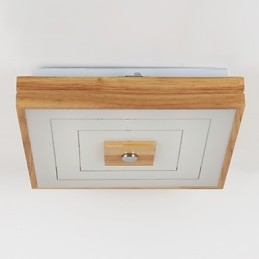 Modern Samtida Mini Style Målning Trä Bambu Flush Mount