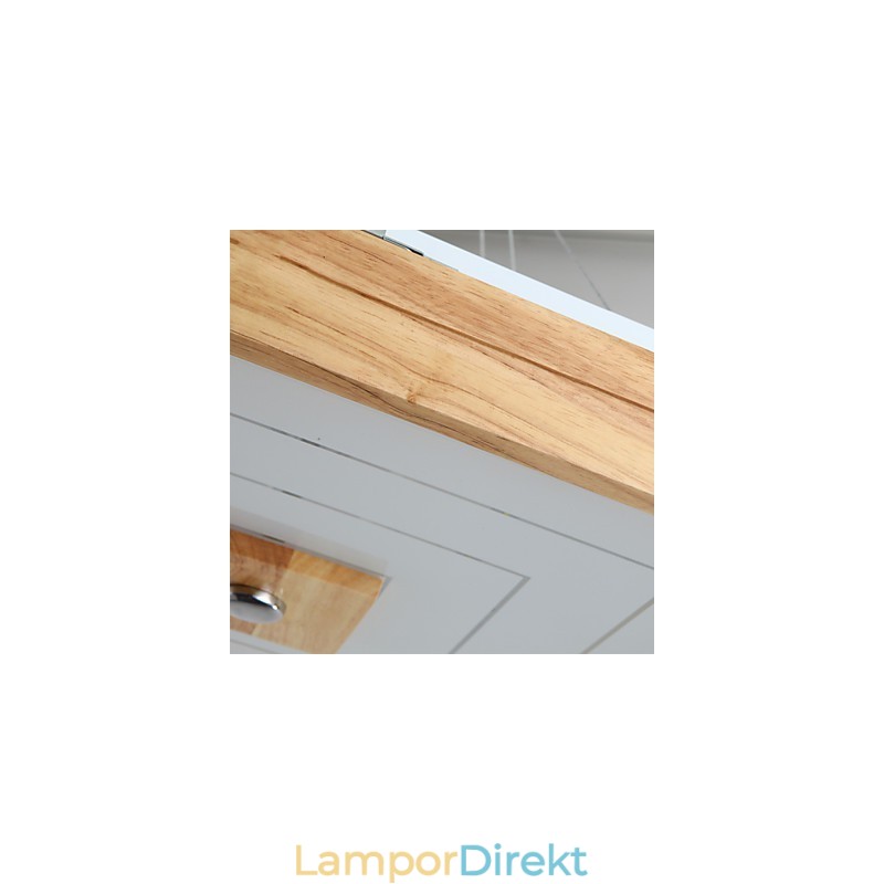 Modern Samtida Mini Style Målning Trä Bambu Flush Mount