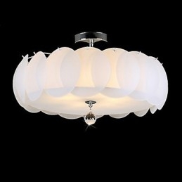 5 Ljus Glas Ljuskrona Modern Hängande Ljus Familj