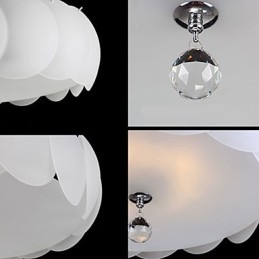 5 Ljus Glas Ljuskrona Modern Hängande Ljus Familj
