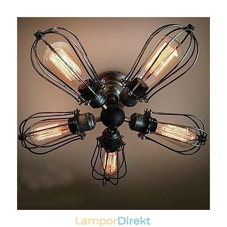 Vintage Mini Style Målning Metal Flush Mount Vintage Mini Style Målning Metal Flush Mount