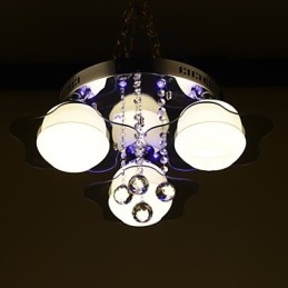 Fjärrkontroll Flush Mount Modern Contemporary 3 Lampor Med Röd Blå Färg