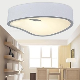Pendellampor 1 Ljus Modern Vit Metall Och Akryl