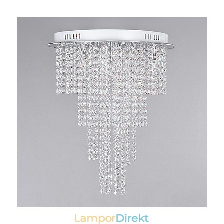 Crystal Flush Mount 8 Light Contemporary Metal Galvanisering Crystal Flush Mount 8 Light Contemporary Metal Galvanisering