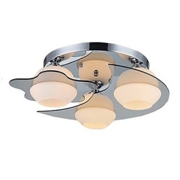 Modern Taklampa Flush Mount 3 Lampor Contemporary Metal