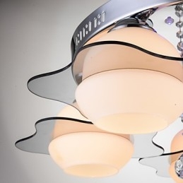 Modern Taklampa Flush Mount 3 Lampor Contemporary Metal