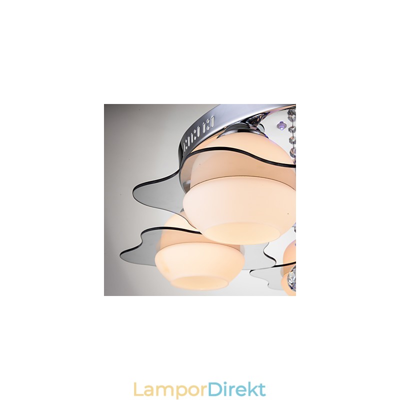 Modern Taklampa Flush Mount 3 Lampor Contemporary Metal