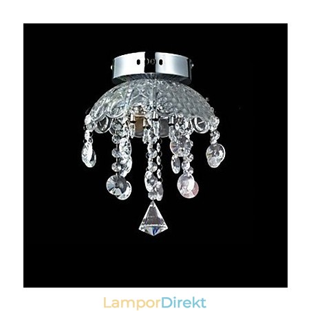 Crystal Semi Flush Mount Med 3 Lampor Crystal Semi Flush Mount Med 3 Lampor
