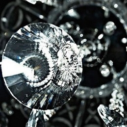 Crystal Semi Flush Mount Med 3 Lampor