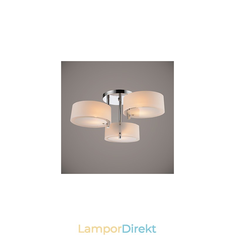 Flush Mount Modern Contemporary 3 Lights Ceiling Light Metal