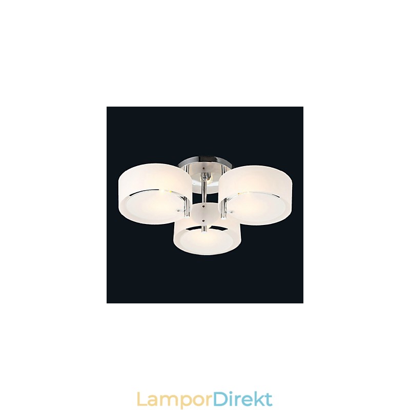 Flush Mount Modern Contemporary 3 Lights Ceiling Light Metal