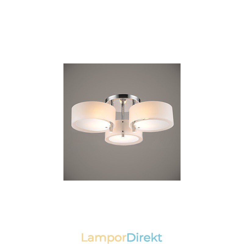 Flush Mount Modern Contemporary 3 Lights Ceiling Light Metal