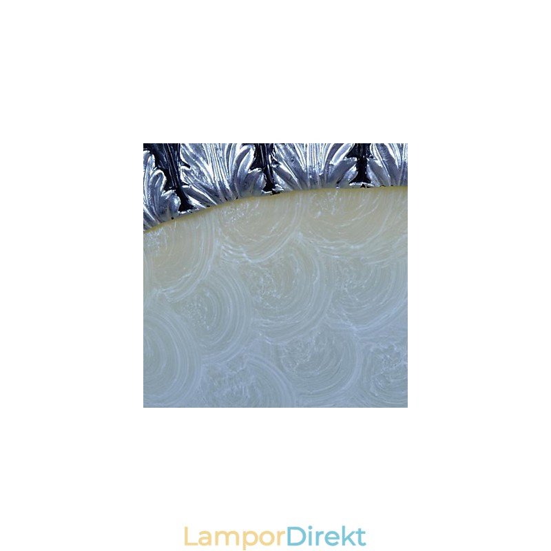 Flush Mount Ljusmönster Glas Resin Silver Carving European Classic