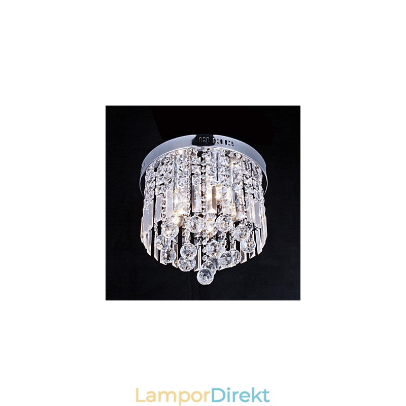Flush Mount Crystal Modern Contemporary Metal