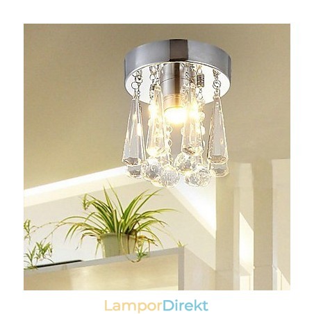 Modern Crystal 1 Lights Flush Mount I Kronform