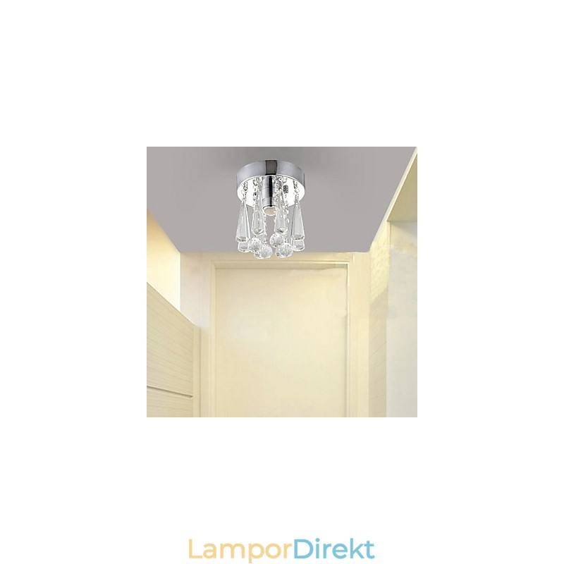 Modern Crystal 1 Lights Flush Mount I Kronform