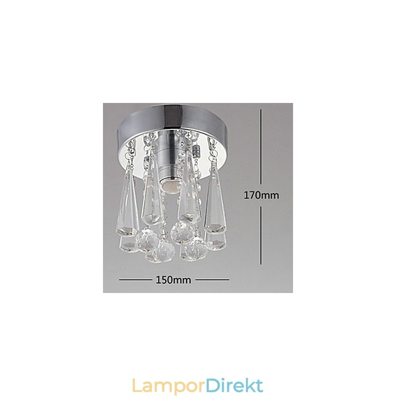 Modern Crystal 1 Lights Flush Mount I Kronform