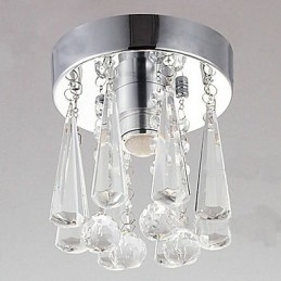 Modern Crystal 1 Lights Flush Mount I Kronform