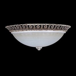 Mörkbrun Flush Mount Ljus Glas Resin Mönster Carving European Classic