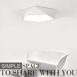 Modern Samtida Målning Metal Flush Mount