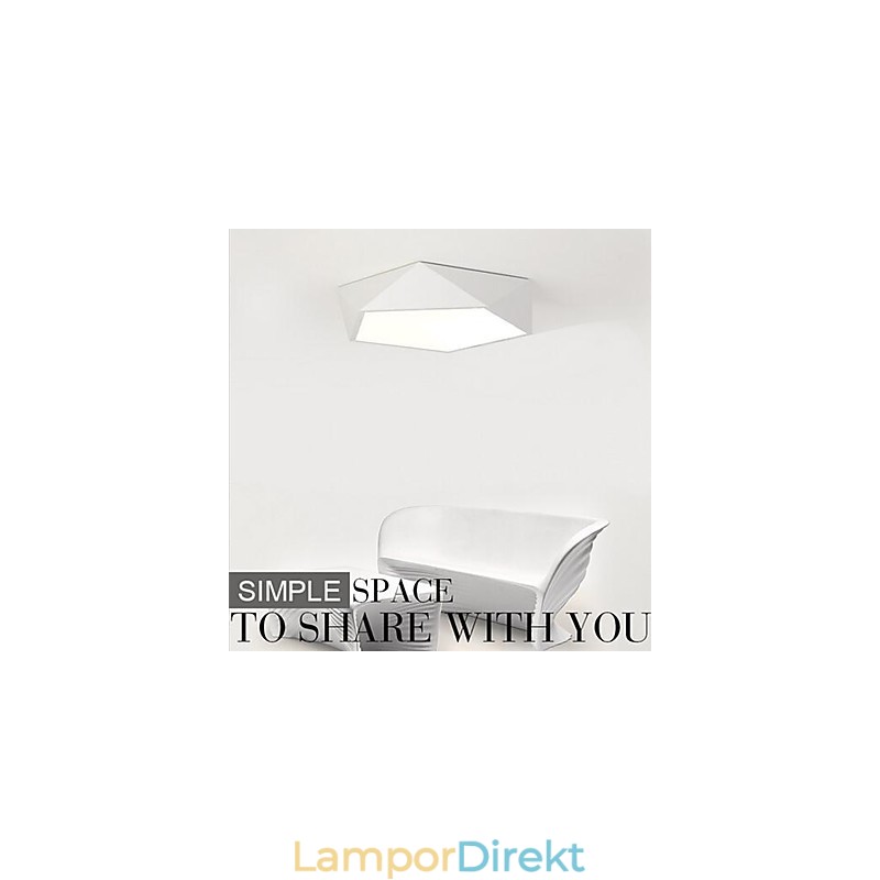 Modern Samtida Målning Metal Flush Mount