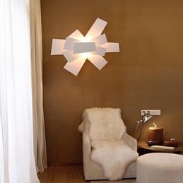 Flush Mount Light Vit Varmvitt Ljus Mode Enkel Creative Propeller