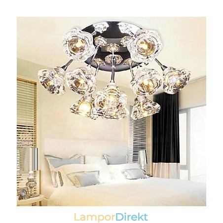 Modern Och Modern Rustik Lodge Chrome Metal Flush Mount Modern Och Modern Rustik Lodge Chrome Metal Flush Mount