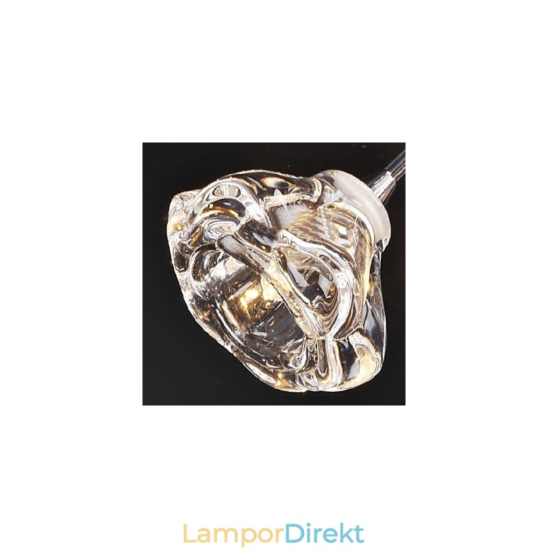 Modern Och Modern Rustik Lodge Chrome Metal Flush Mount