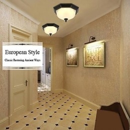 Traditionell Klassisk Retro Mini Style Andra Metall Flush Mount