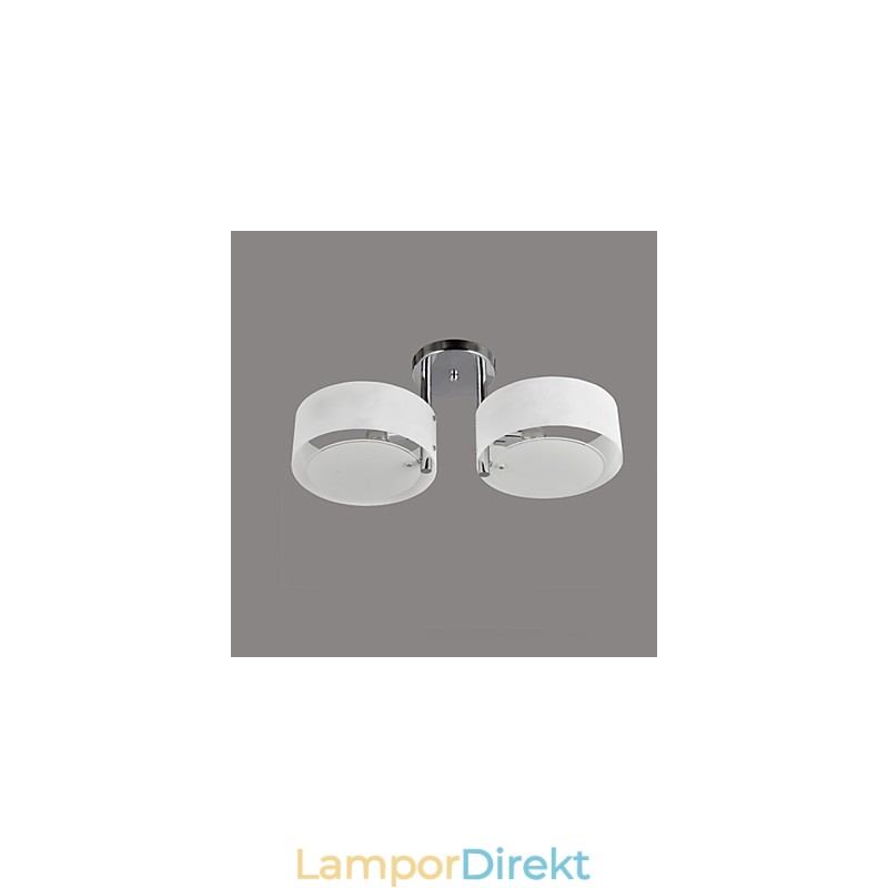 Flush Mount Modern Contemporary 2 Lights Ceiling Light Metal