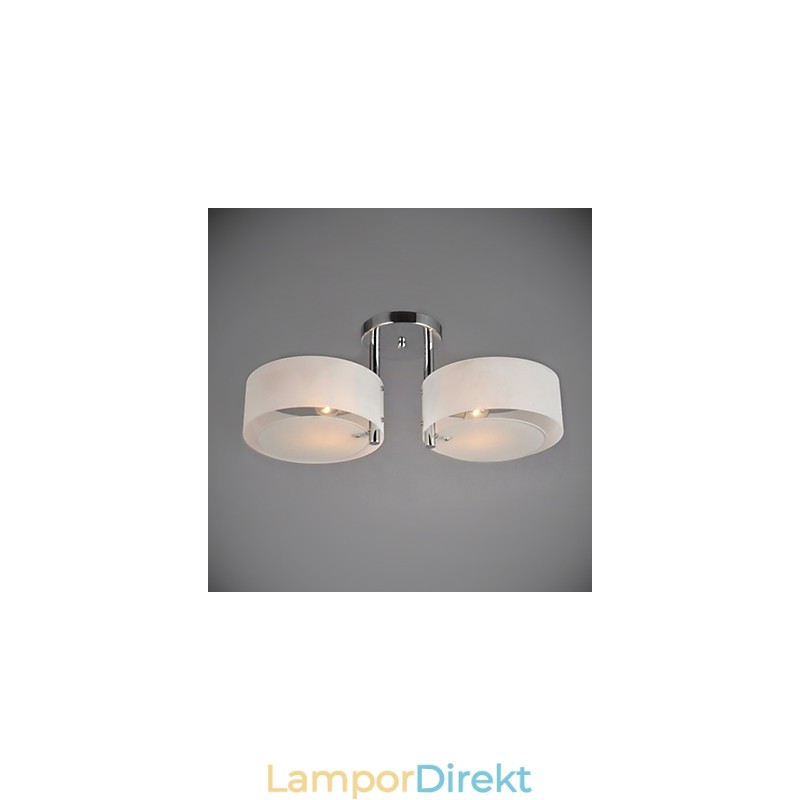 Flush Mount Modern Contemporary 2 Lights Ceiling Light Metal