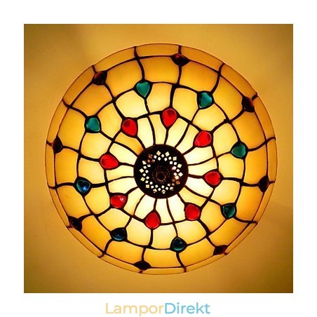 30*19Cm Europa Typ Stil Smidesjärn Pnd Svans På Halvkupol Ljusfärgat Glas Sittlampa 30*19Cm Europa Typ Stil Smidesjärn Pnd Svans På Halvkupol Ljusfärgat Glas Sittlampa