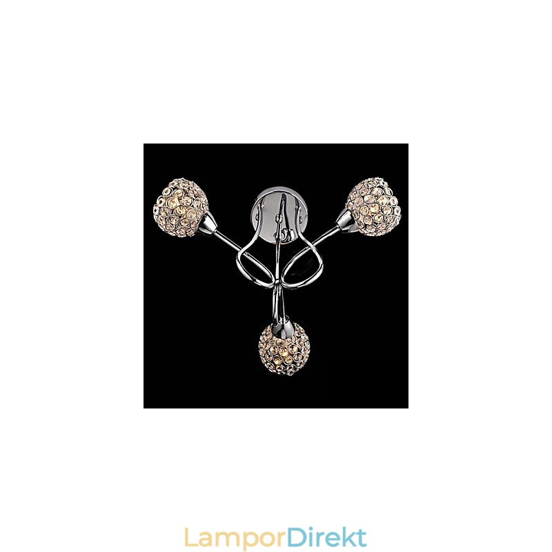 Modern Och Modern Traditionell Klassisk Kristall Galvaniserad Metall Hänglampa Flush Mount