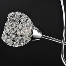 Modern Och Modern Traditionell Klassisk Kristall Galvaniserad Metall Hänglampa Flush Mount
