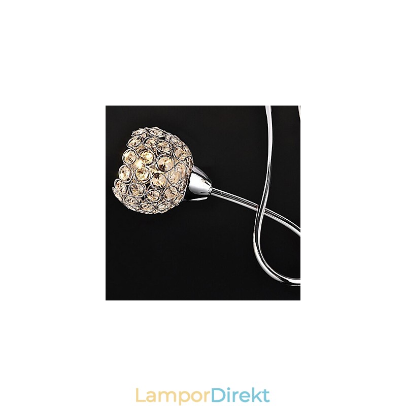 Modern Och Modern Traditionell Klassisk Kristall Galvaniserad Metall Hänglampa Flush Mount