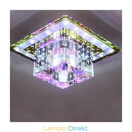 Kristall Taklampa Spotlight Smd 3W Creative Lamp Rör Ljus Färgglad Färg Kupolljus Kristall Taklampa Spotlight Smd 3W Creative Lamp Rör Ljus Färgglad Färg Kupolljus