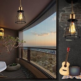Flush Mount Traditionell Klassisk Rustik Lodge Vintage Retro Country Metal