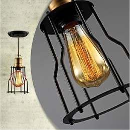 Flush Mount Traditionell Klassisk Rustik Lodge Vintage Retro Country Metal